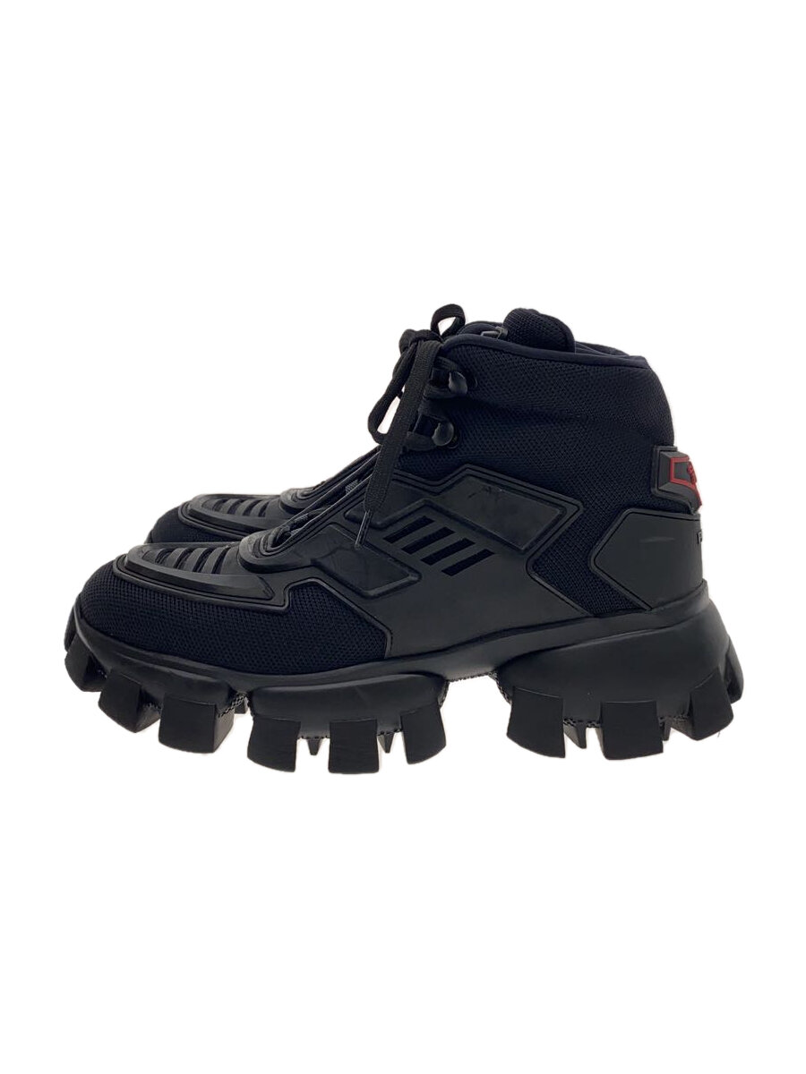【中古】PRADA◆CLOUDBUST THOUNDER/クラウドバスト/サンダー/ハイカットスニーカー/37/BLK【シューズ】