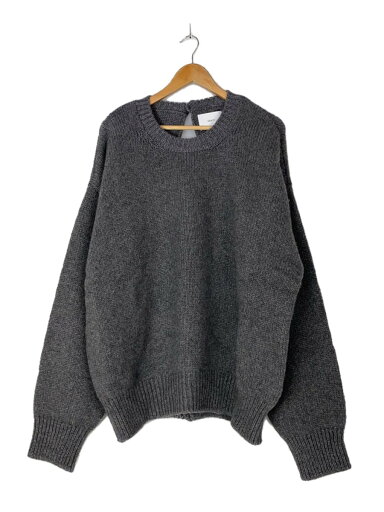 【中古】stein◆CASHMERE BACK BUTTONED KNIT/ニット/セーター/M/カシミア/グレー/ST.461【メンズウェア】 【中古】stein◆CASHMERE BACK BUTTONED KNIT/ニット/セーター/M/カシミア/グレー/ST.461【メンズウェア】