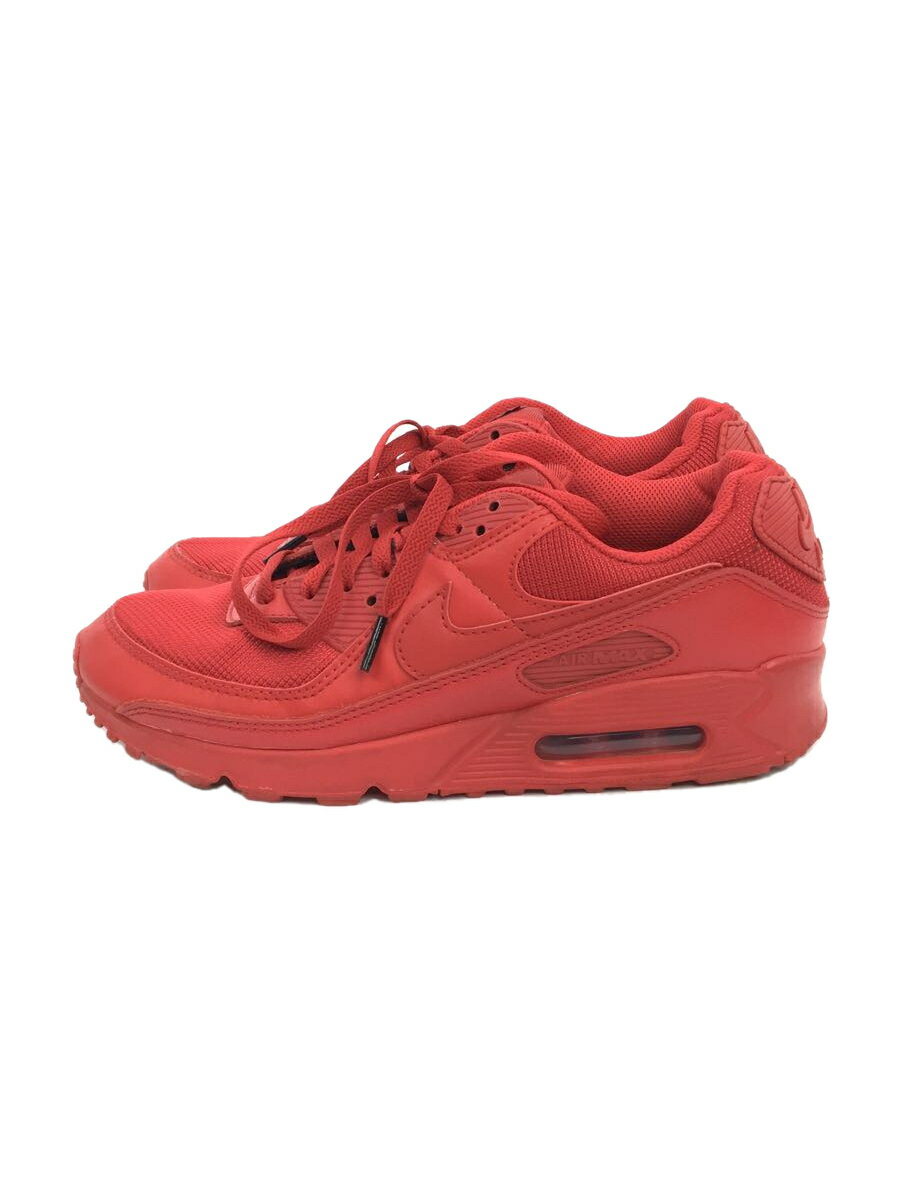 【中古】NIKE◆AIR MAX 90_エアマックス 90/25.5cm/RED/PVC/CZ7918-600【シューズ】