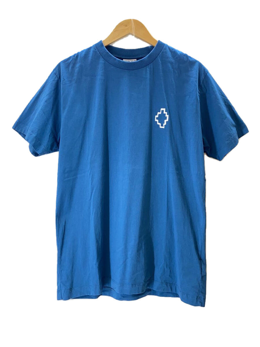 【中古】MARCELO BURLON COUNTY OF MILAN◆Tシャツ/M/コットン/BLU/プリント/CMAA018S22JER007【メンズウェア】