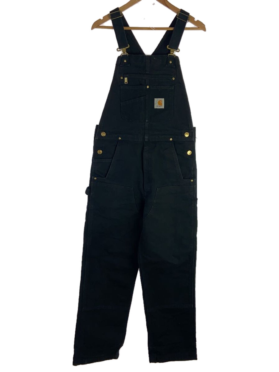【中古】Carhartt◆オーバーオール/30/コットン/BLK/102776-001【メンズウェア】