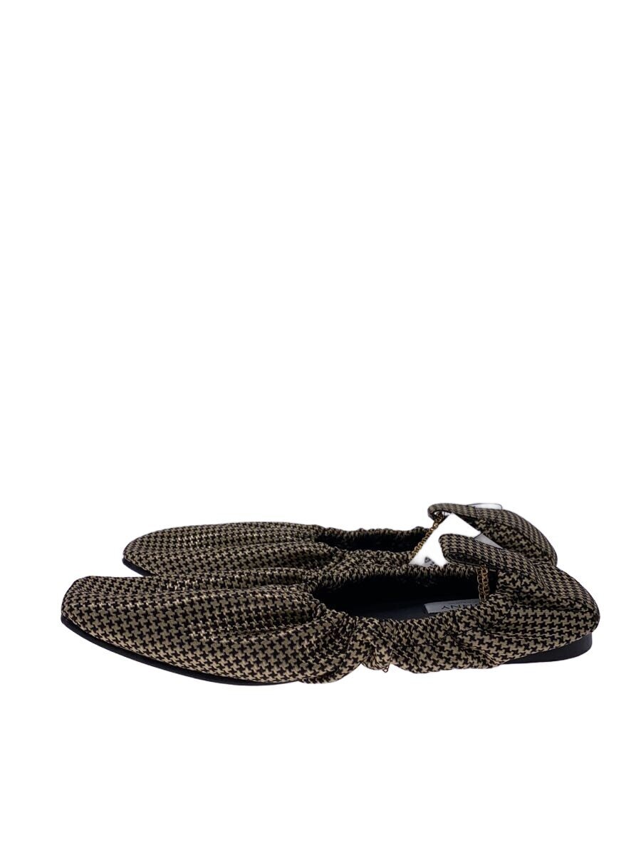 【中古】PELLICO SUNNY◆フラットパンプス/37/GLD【シューズ】