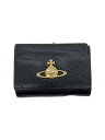 【中古】Vivienne Westwood◆3つ折り財布/レザー/BLK/レディース//【服飾雑貨他】