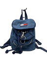 【中古】TOMMY JEANS◆リュック/インディゴ/無地【バッグ】