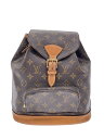 【中古】LOUIS VUITTON◆1)ミニ・モンスリ_モノグラム・キャンバス/PVC/BRW【バッグ】