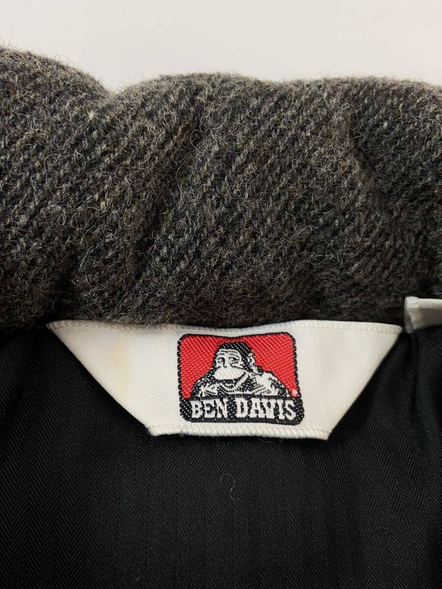 【中古】BEN DAVIS◆ベスト/M/ウール/GRY/無地/G-1980007【メンズウェア】