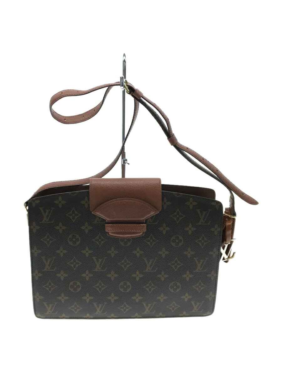 【中古】LOUIS VUITTON◆クルセル_モノグラム_BRW/PVC/BRW【バッグ】