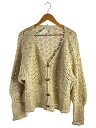 【中古】Niche.◆CROCHET CARDIGAN/カーディガン(薄手)/--/コットン/CRM/無地【メンズウェア】