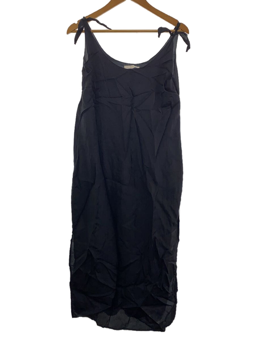 【中古】AMOMENTO◆ノースリーブワンピース/--/レーヨン/BLK【レディースウェア】
