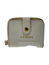 【中古】IL BISONTE◆2つ折り財布/レザー/CRM/無地/メンズ【服飾雑貨他】