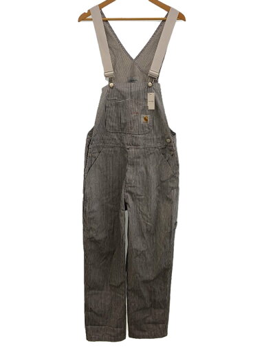 【中古】Carhartt◆オーバーオール/L/コットン/ストライプ【メンズウェア】 【中古】Carhartt◆オーバーオール/L/コットン/ストライプ【メンズウェア】