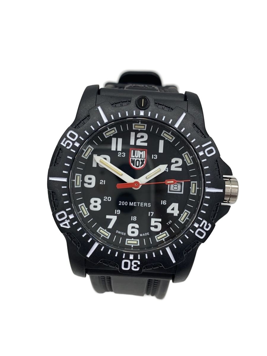 【中古】LUMINOX◆クォーツ腕時計/アナログ/ラバー/BLK/BLK/BLACK OPS/XL 8881【服飾雑貨他】