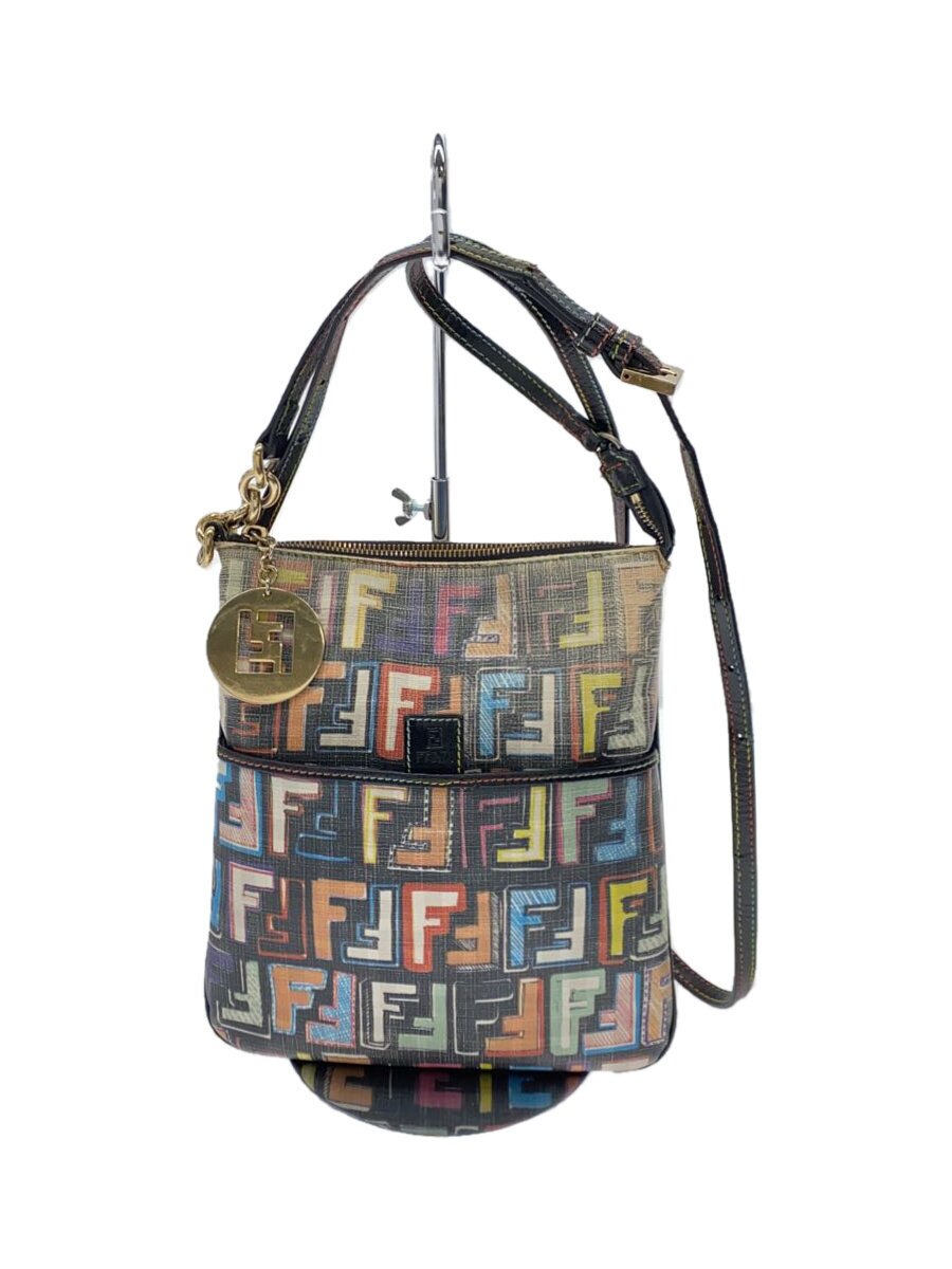 【中古】FENDI◆ショルダーバッグ/PVC