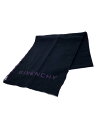 【中古】GIVENCHY◆マフラー/ウール/BLK/メンズ【服飾雑貨他】