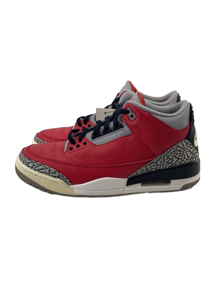 NIKE◆AIR JORDAN 3 RETRO SE/エアジョーダン 3 レトロ/レッド/CK5692-600/28cm/R