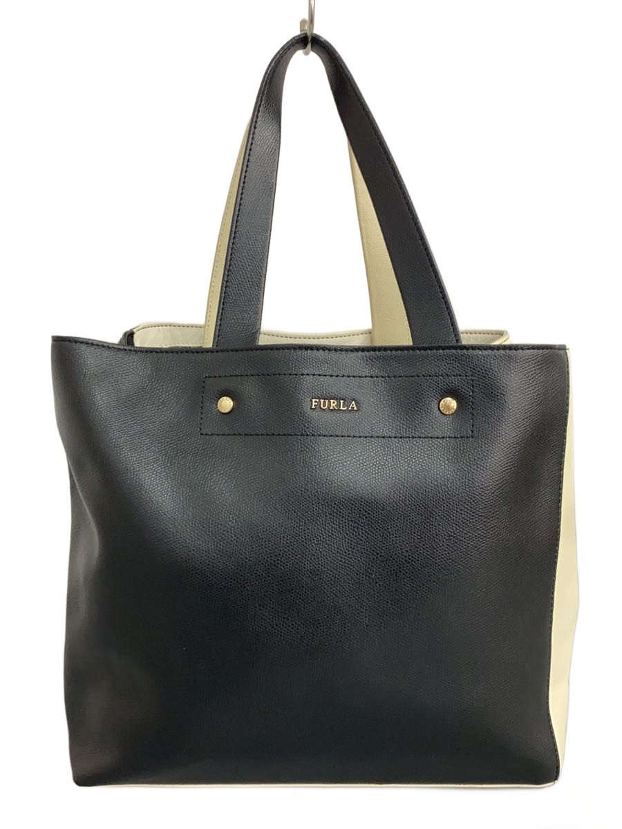Furla - 【中古】FURLA◆トートバッグ/レザー/BLK【バッグ】