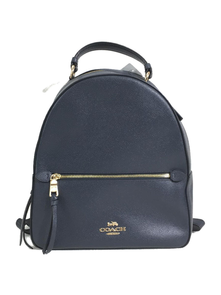 【中古】COACH◆リュック/レザー/NVY/F76624【バッグ】