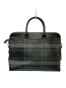 【中古】COACH◆ベケットポートフォリオブリーフケース/2WAY/レザー/BLK/チェック/F83000/タグ付//【バッグ】