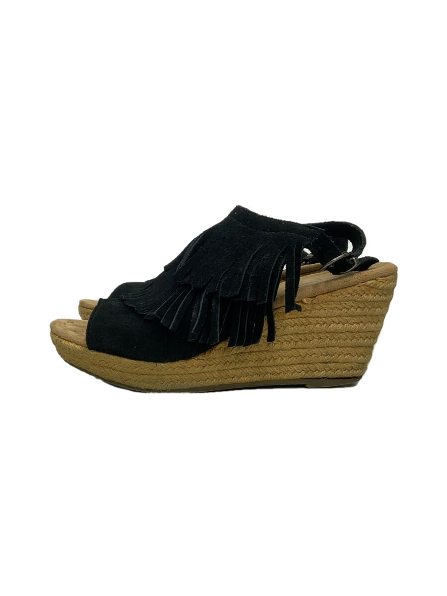 【中古】MINNETONKA◆サンダル/US7/BLK/71311【シューズ】