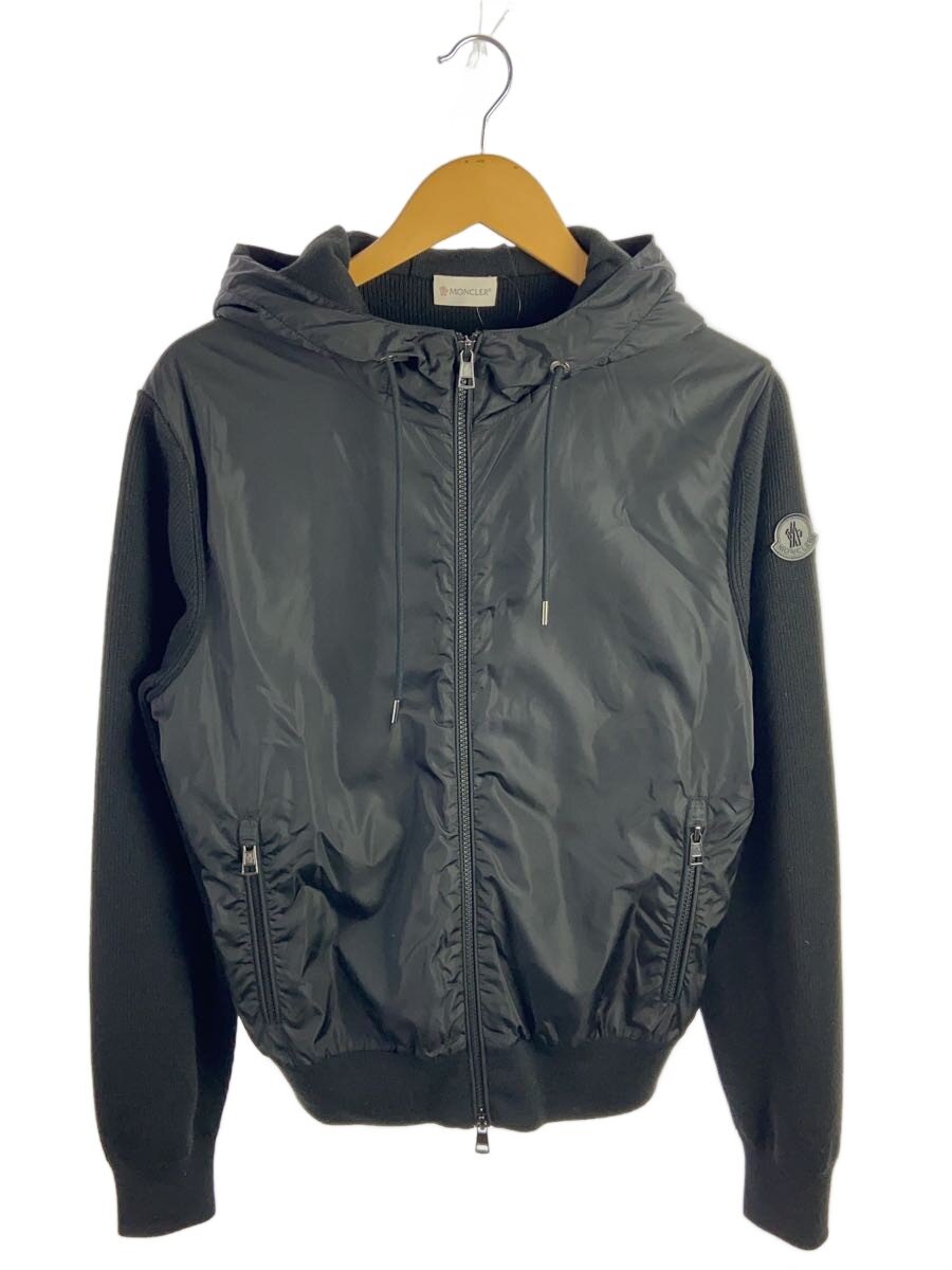 MONCLER◆MAGLIONE TRICOT CARIGAN/ジャケット/M/アクリル/BLK/D20919404300 97551
