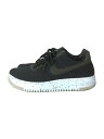 【中古】NIKE◆AIR FORCE 1 CRATER FLYKNIT/エアフォース1 クレーター フライニット/25.5cm/ブラック【シューズ】