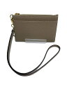 【中古】BONAVENTURA◆ストラップ付ジップカードホルダー/レザー/GRY/無地//【バッグ】(4)