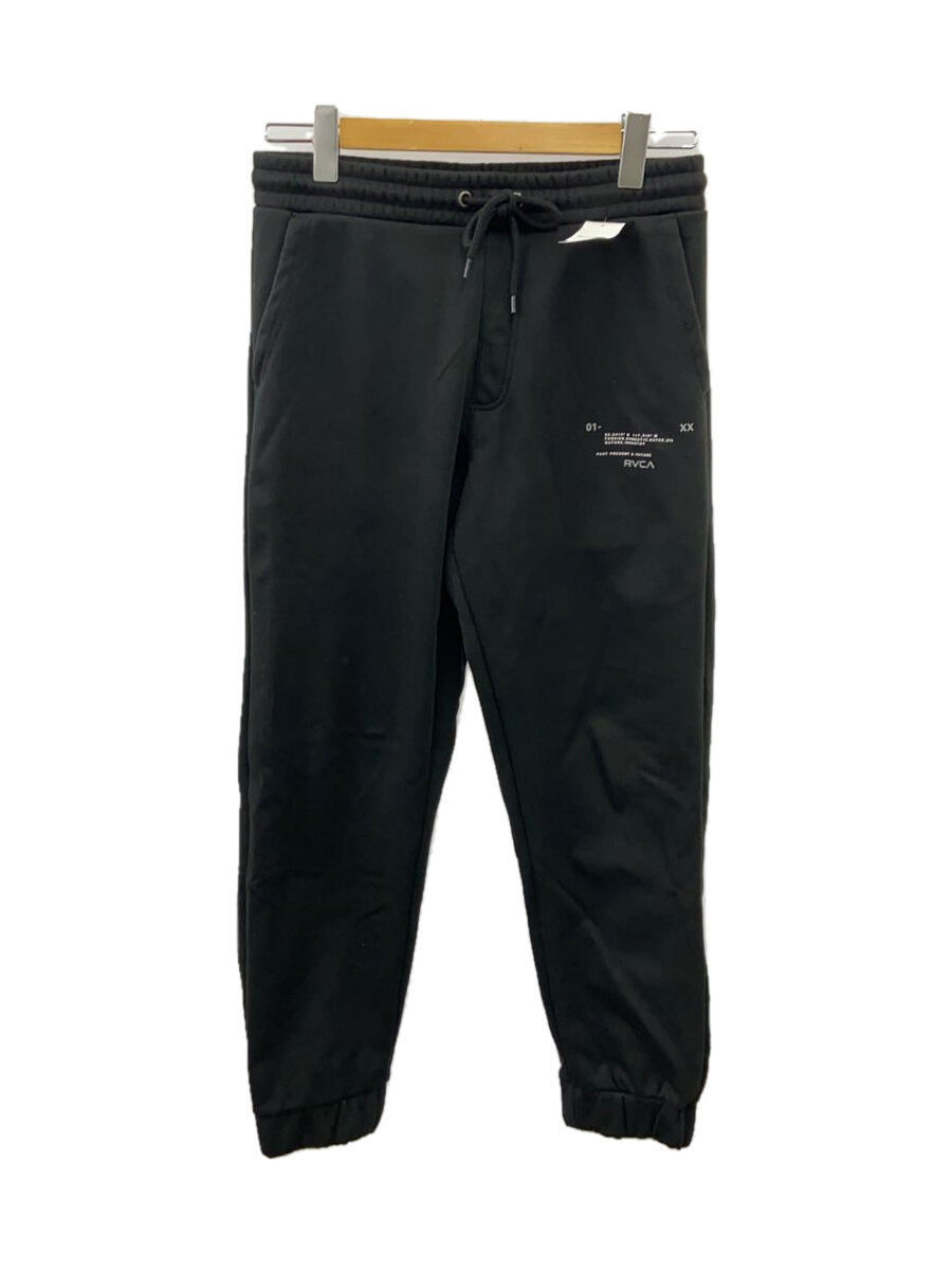【中古】RVCA◆ボトム/M/ポリエステル/BLK/BE04B708【メンズウェア】