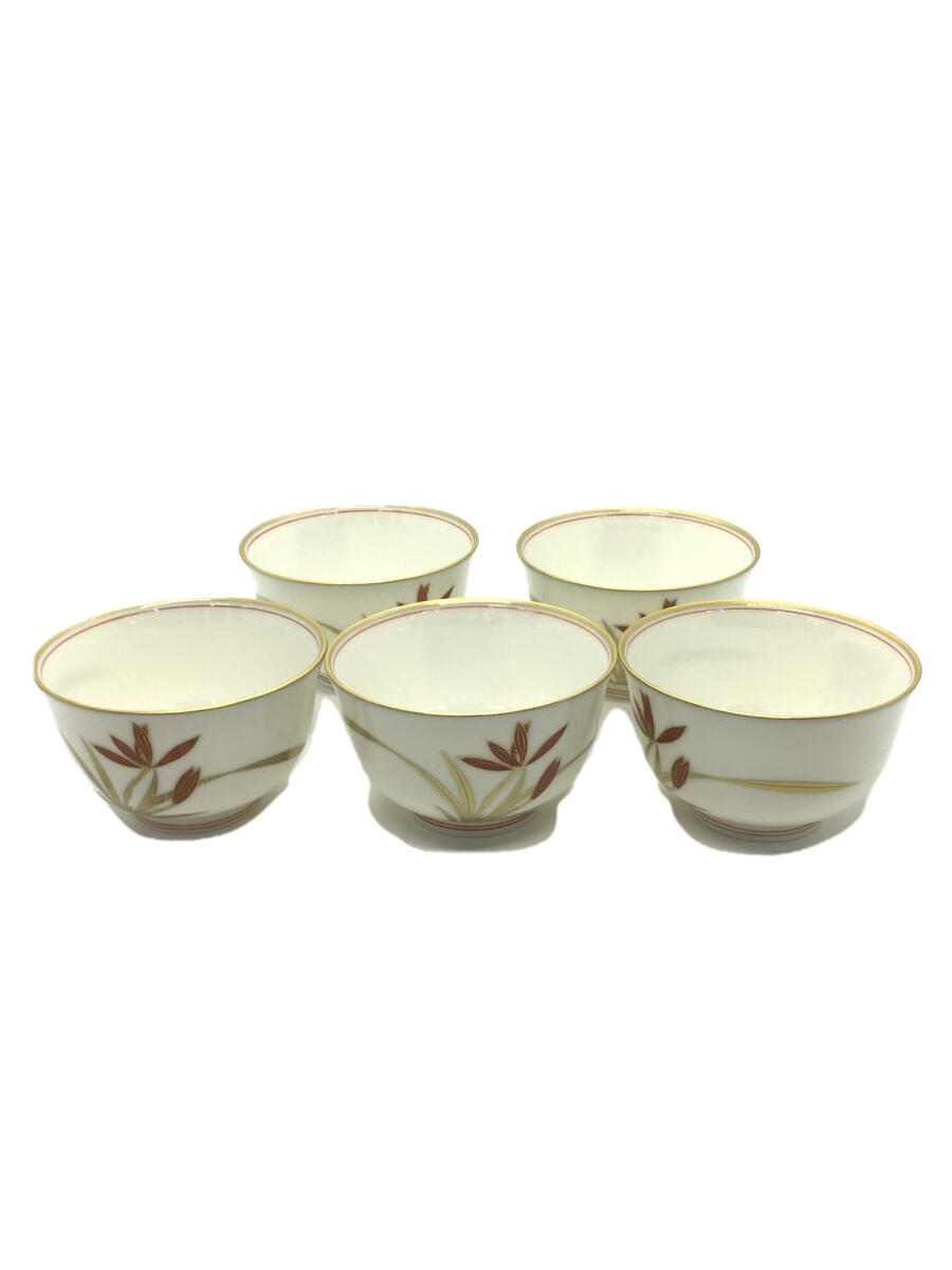 【中古】香蘭社◆湯呑/5点セット/WHT/有田焼【キッチン用品】