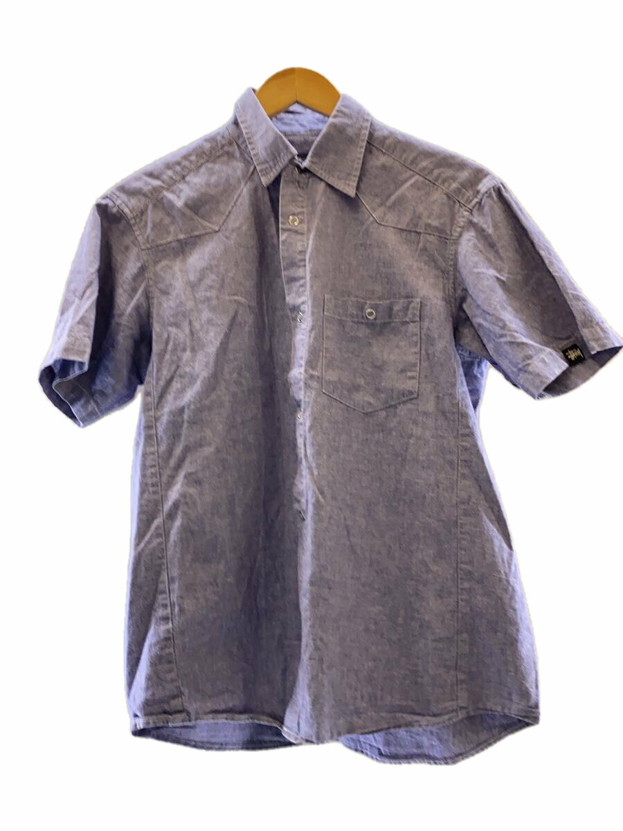 【中古】STUSSY◆シャツ/S/コットン/IDG/無地【メンズウェア】