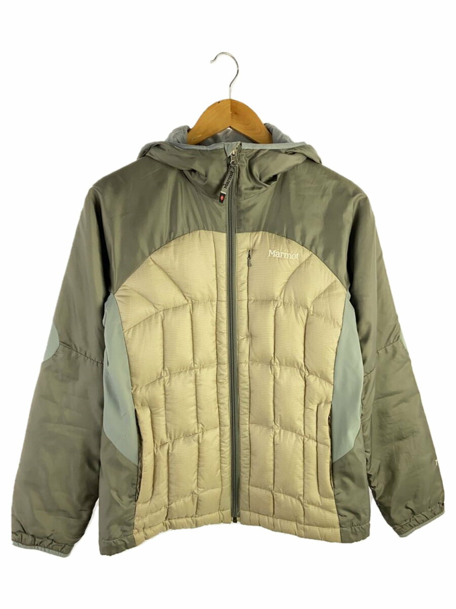 【中古】Marmot◆ダウンジャケット/L/ナイロン/CRM/mjj-7158w【メンズウェア】