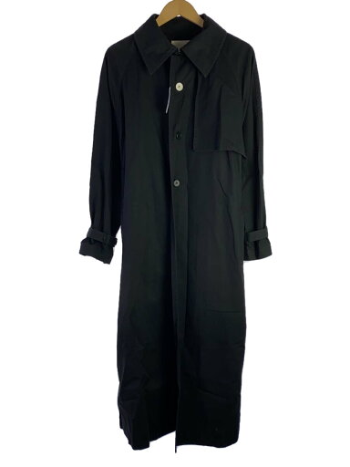 【中古】KENICHI/ステンカラーコート/L/コットン/BLK/無地【メンズウェア】 【中古】KENICHI/ステンカラーコート/L/コットン/BLK/無地【メンズウェア】