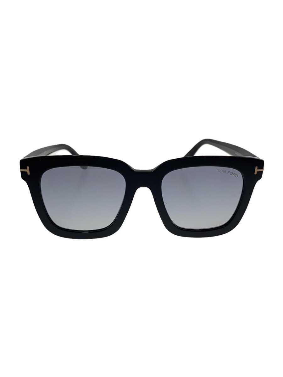 【中古】TOM FORD◆サングラス/ウェリントン/プラスチック/BLK/BLK/レディース/TF690//【服飾雑貨他】