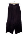 【中古】CITY◆シティ/サイドスリットパンツ/1/ボルドー/307340001【レディースウェア】