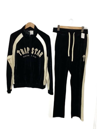 【中古】TRAPSTAR◆VELOUR TRACKSUIT/セットアップ/M/ベロア/BLK//【メンズウェア】 【中古】TRAPSTAR◆VELOUR TRACKSUIT/セットアップ/M/ベロア/BLK//【メンズウェア】