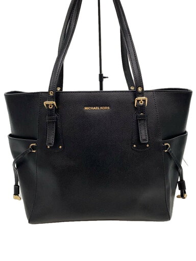 【中古】MICHAEL KORS◆トートバッグ/レザー/BLK/30H7GV6T9L【バッグ】 【中古】MICHAEL KORS◆トートバッグ/レザー/BLK/30H7GV6T9L【バッグ】