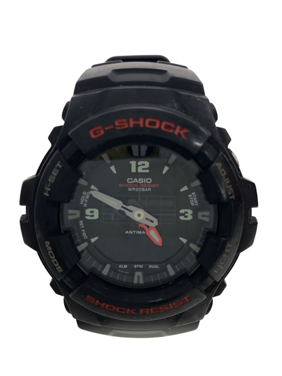 【中古】CASIO◆クォーツ腕時計・G-SHOCK/デジアナ/BLK【服飾雑貨他】