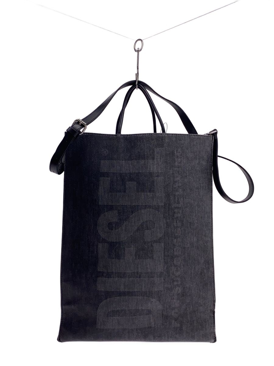 DIESEL - 【中古】DIESEL◆トートバッグ/PVC/GRY/プリント/P4637【バッグ】