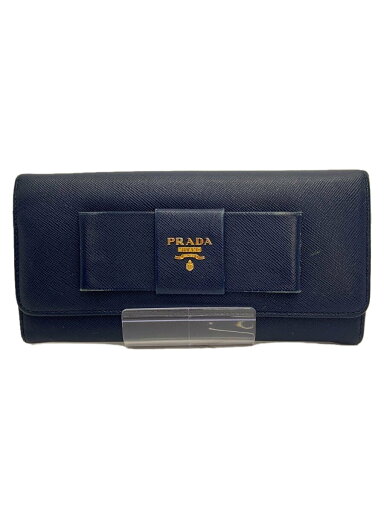 【中古】PRADA◆長財布/レザー/NVY/レディース【服飾雑貨他】 【中古】PRADA◆長財布/レザー/NVY/レディース【服飾雑貨他】