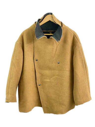 【中古】ZUCCa◆リバーシブルレイヤードコート/M/ウール/キャメル/ZU83FC223【レディースウェア】 【中古】ZUCCa◆リバーシブルレイヤードコート/M/ウール/キャメル/ZU83FC223【レディースウェア】