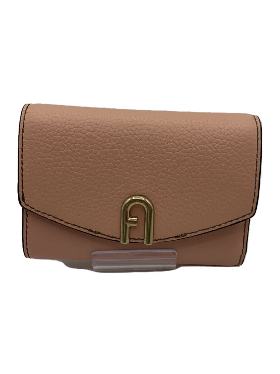 【中古】FURLA◆3つ折り財布/レザー/P