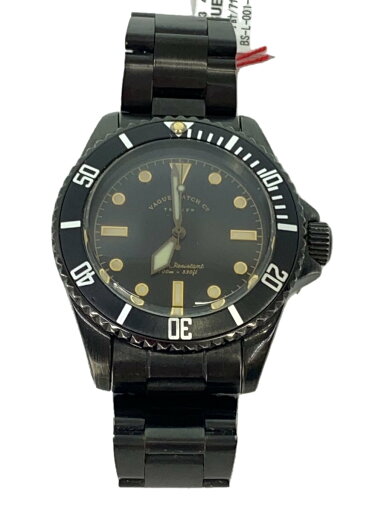 【中古】VAGUE WATCH CO.◆腕時計/アナログ/ステンレス/BLK/BLK/BS-L-001-SB【服飾雑貨他】 【中古】VAGUE WATCH CO.◆腕時計/アナログ/ステンレス/BLK/BLK/BS-L-001-SB【服飾雑貨他】