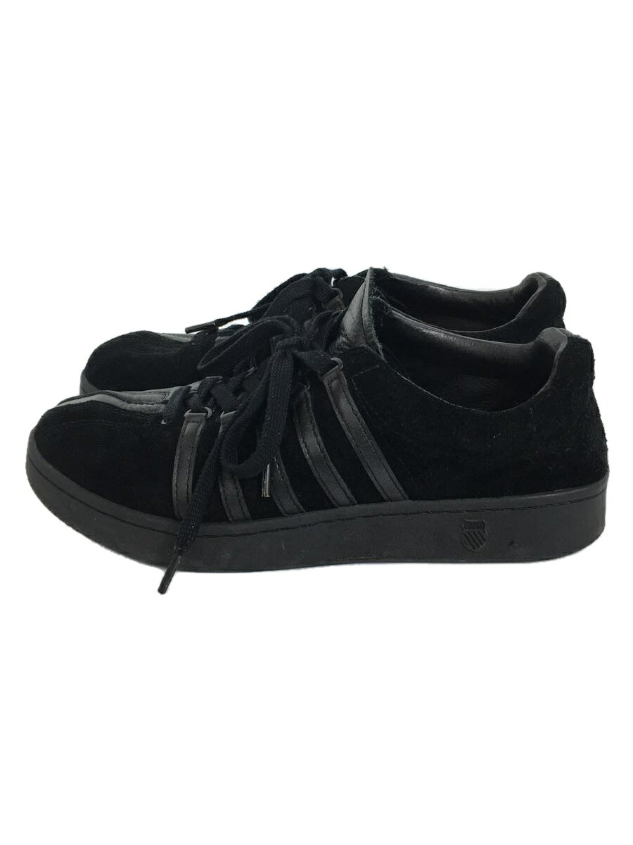 【中古】Engineered Garments◆×K-SWISS/箱有/ローカットスニーカー/27.5cm/BLK/レザー/08728-010-M【シューズ】