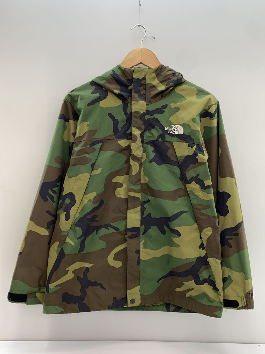 【中古】THE NORTH FACE◆NOVELTY SCOOP JACKET_ノベルティースクープジャケット/S/ナイロン/KHK/カモフラ【メンズウェア】
