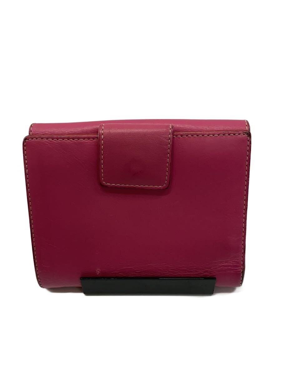 【中古】kate spade new york◆2つ折り財布/--/PNK/無地/レディース【服飾雑貨他】