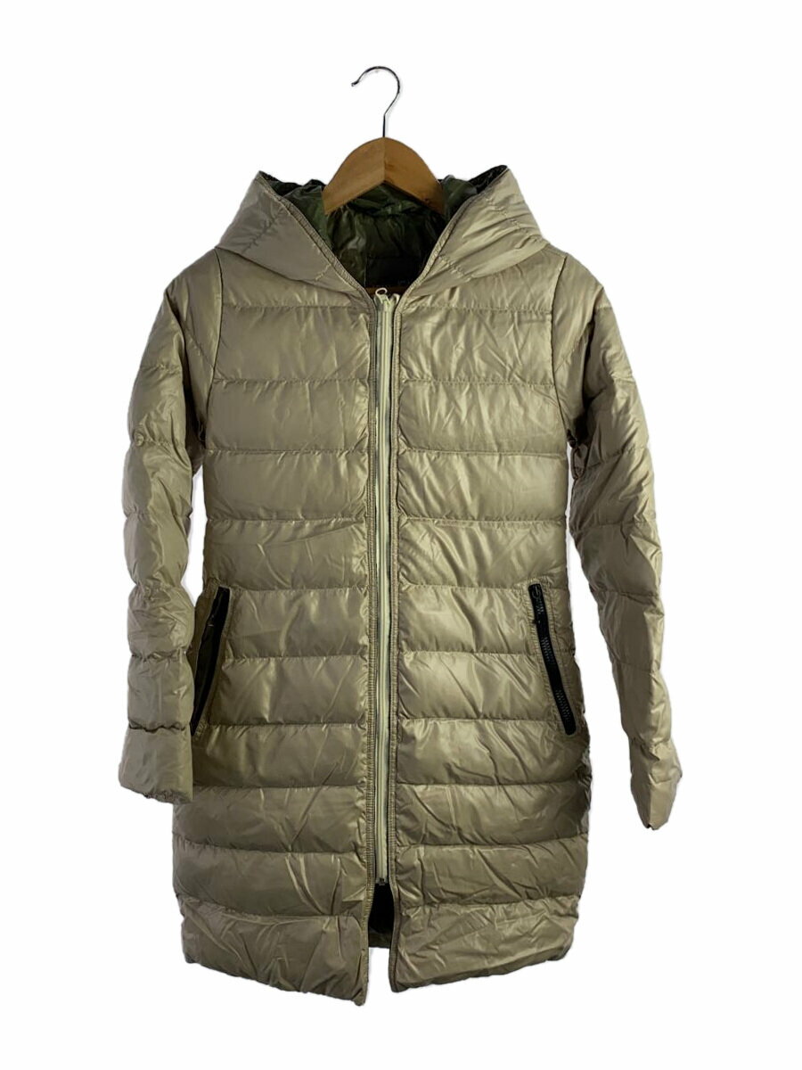 【中古】DUVETICA◆ロングダウンジャケット/38/ナイロン/CRM/D.1140.00/1035.R【レディースウェア】
