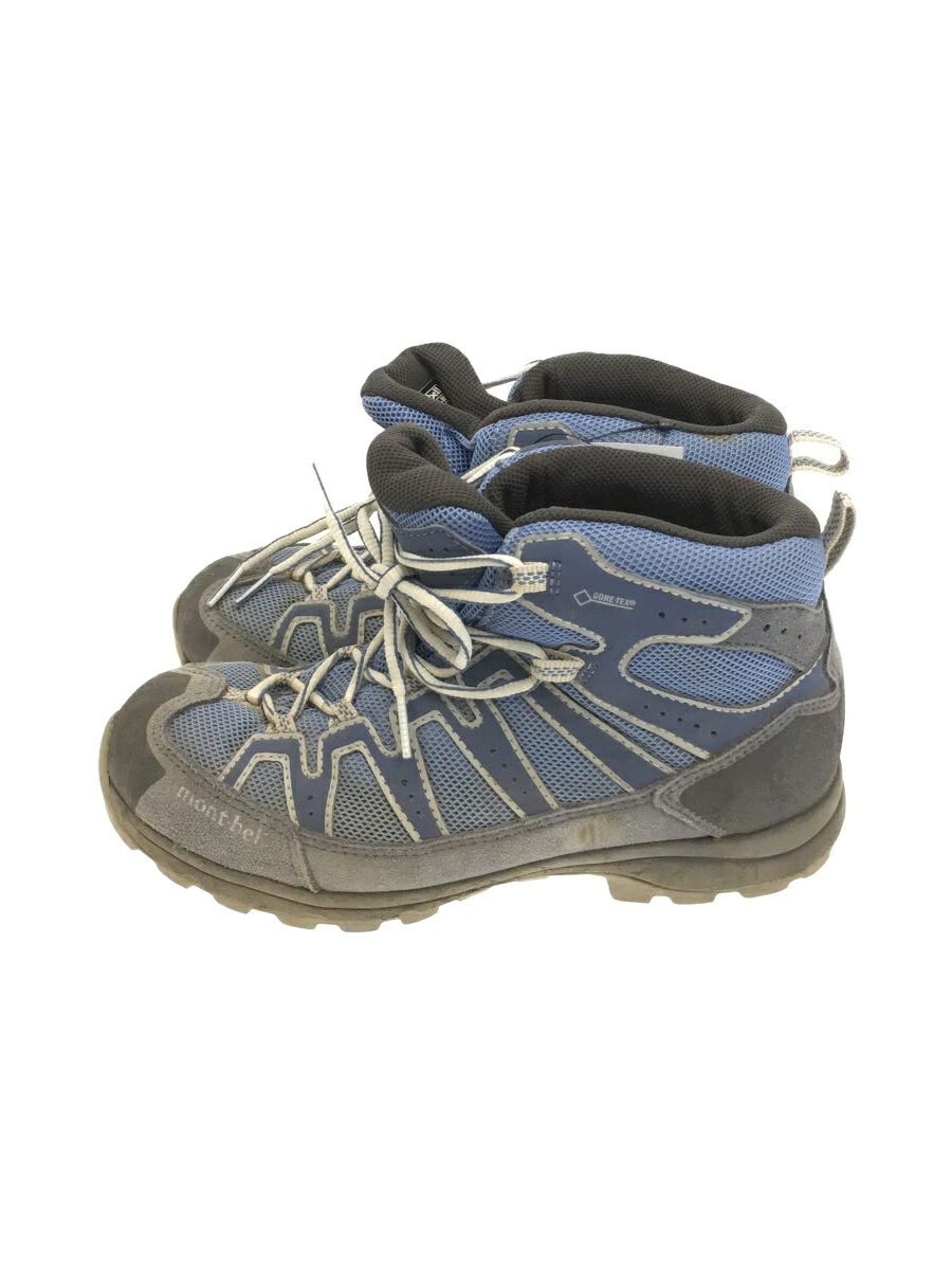 【中古】mont-bell◆モンベル/ローカットスニーカー/23.5cm/422513360/GORE-TEX/BLU/青【シューズ】