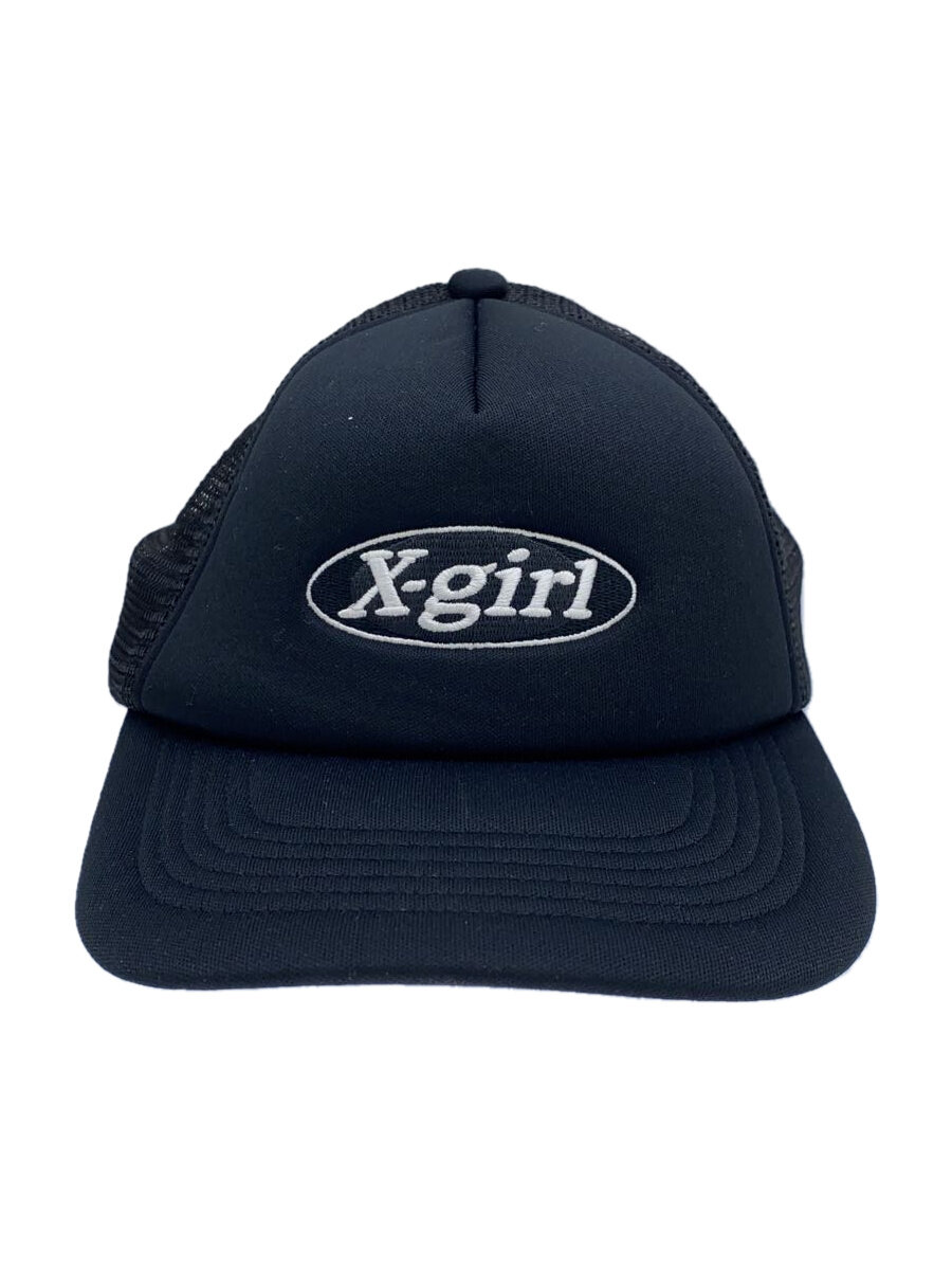 【中古】X-girl◆メッシュキャップ/--/ポリエステル/BLK/無地/レディース/105232051005【服飾雑貨他】