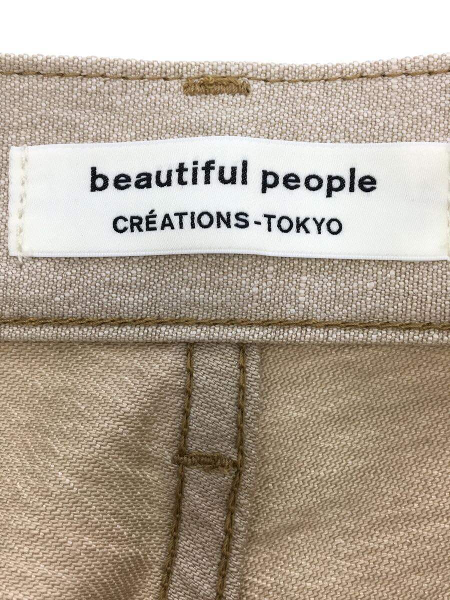 【中古】beautiful people◆ブーツカットパンツ/36/コットン/IVO【レディースウェア】