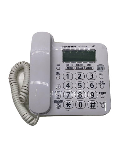 【中古】Panasonic◆電話機 VE-GD27DL-W【家電・ビジュアル・オーディオ】 【中古】Panasonic◆電話機 VE-GD27DL-W【家電・ビジュアル・オーディオ】