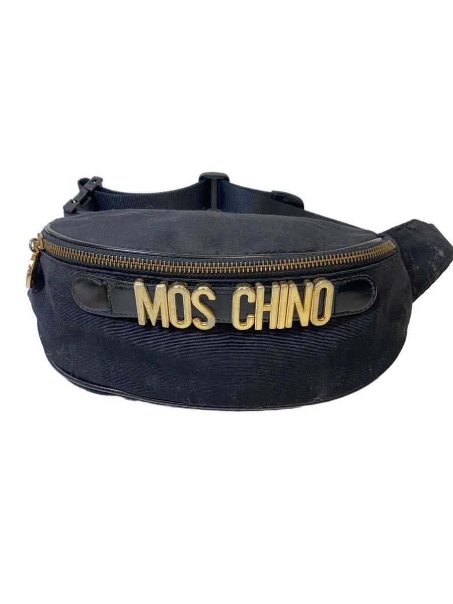【中古】MOSCHINO◆ウエストバッグ/--/BLK【バッグ】